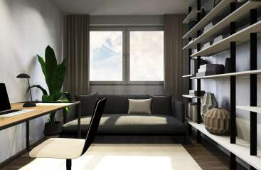 Buro ohne Eckfenster